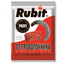 Рубит Рофатокс гранулы от проволочника и медведки 300г (30шт) красный
